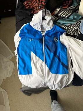 Keuka Nicaragua National Football Team Blue/White Full-Zip Windbreaker Hoodie Ja
